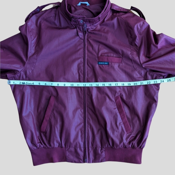 Members Only Maroon Iconic Racer Jacket Size 46 - Picture 4 of 7